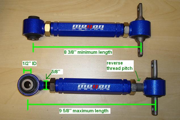 MITSUBISHI COLT/MIRAGE 93-01 REAR CAMBER KIT MEGAN RACING - 2