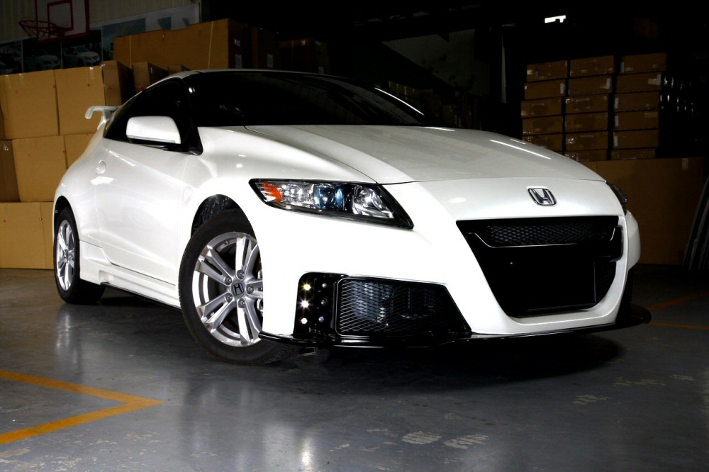 HONDA CRZ 10+ MUGEN RR STYLE ABS FRÄMRE STÖTFÅNGARE + DAY LIGHTS - 2