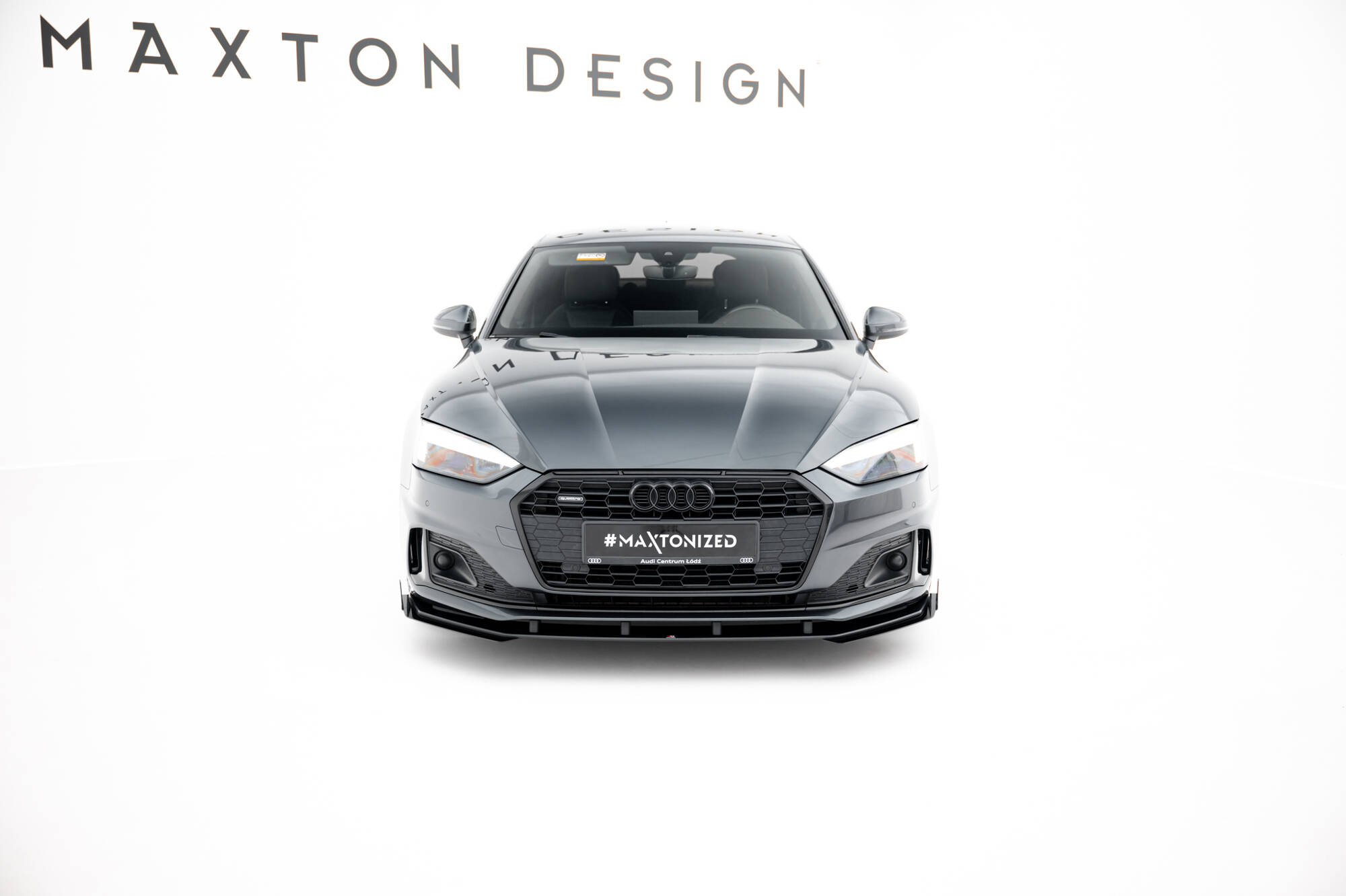 STREET PRO FRONT SPLITTER + FLAPS SUITABLE FOR AUDI A5 F5 FACELIFT – MAXTON DESIGN - 3