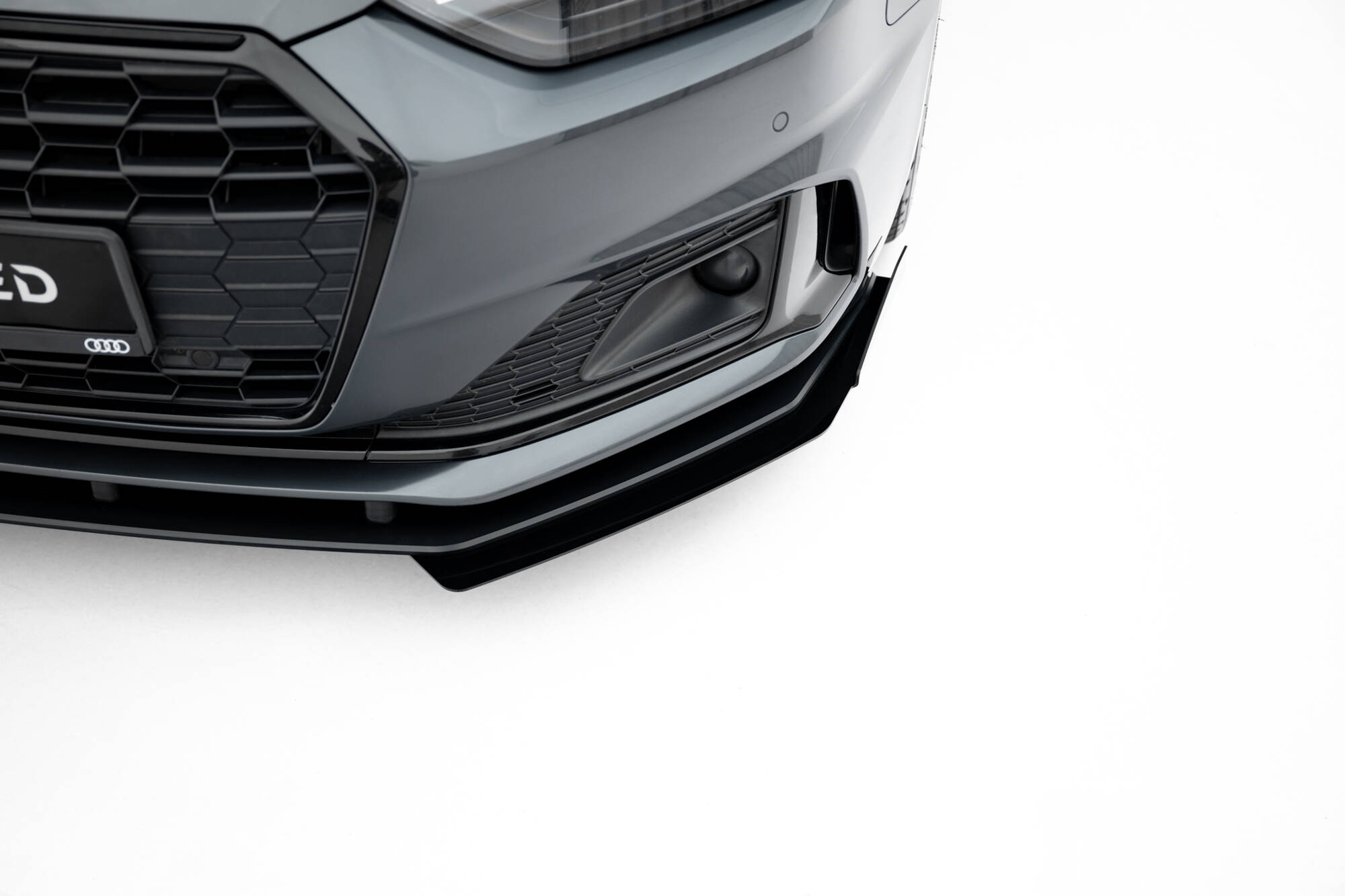 STREET PRO FRONT SPLITTER + FLAPS SUITABLE FOR AUDI A5 F5 FACELIFT – MAXTON DESIGN - 4