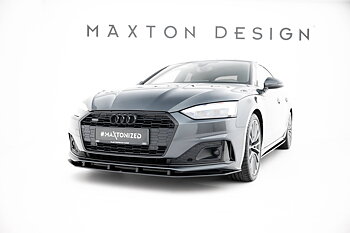 STREET PRO FRONT SPLITTER SUITABLE FOR AUDI A5 F5 FACELIFT – MAXTON DESIGN