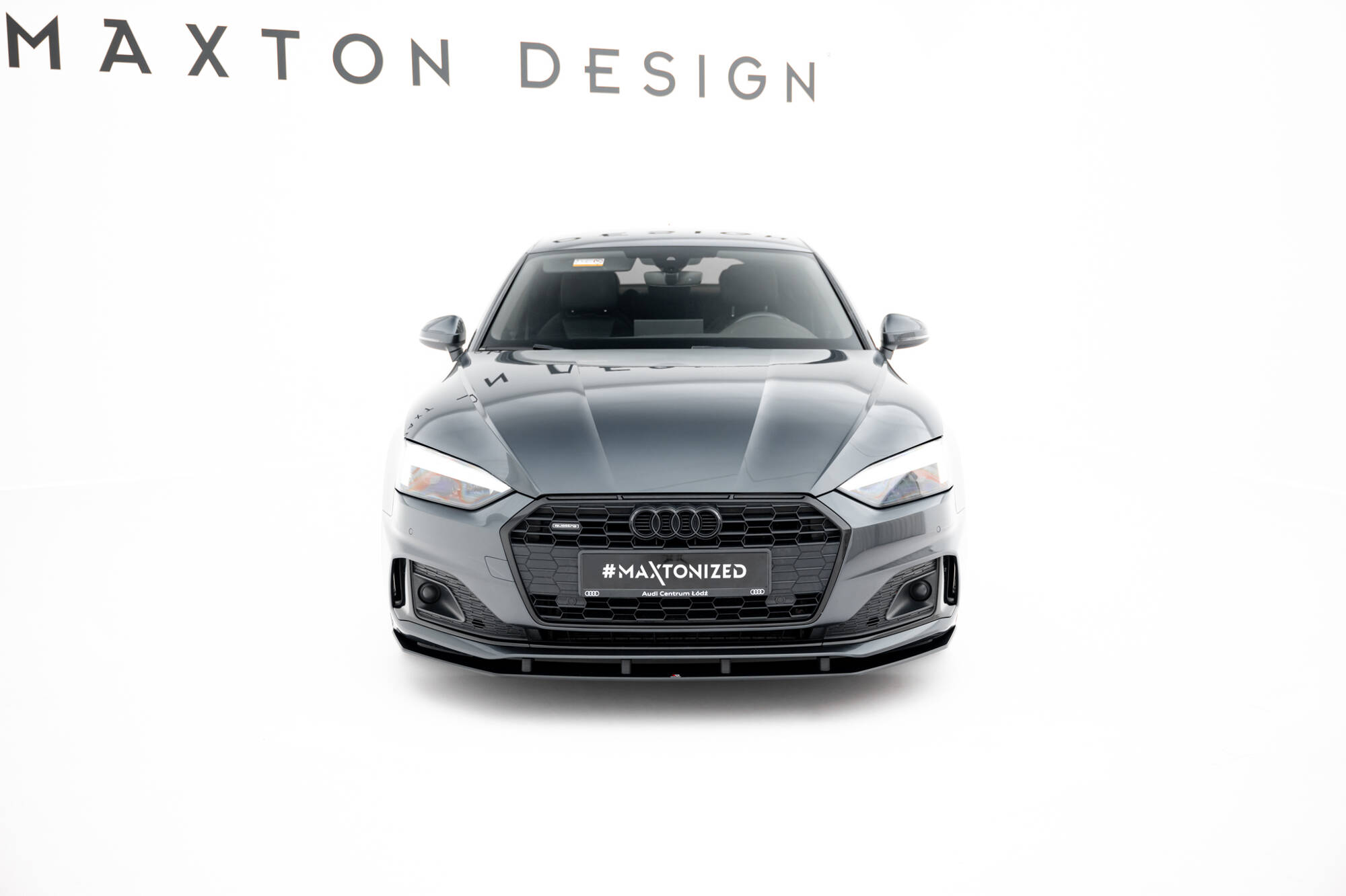 STREET PRO FRONT SPLITTER SUITABLE FOR AUDI A5 F5 FACELIFT – MAXTON DESIGN - 5