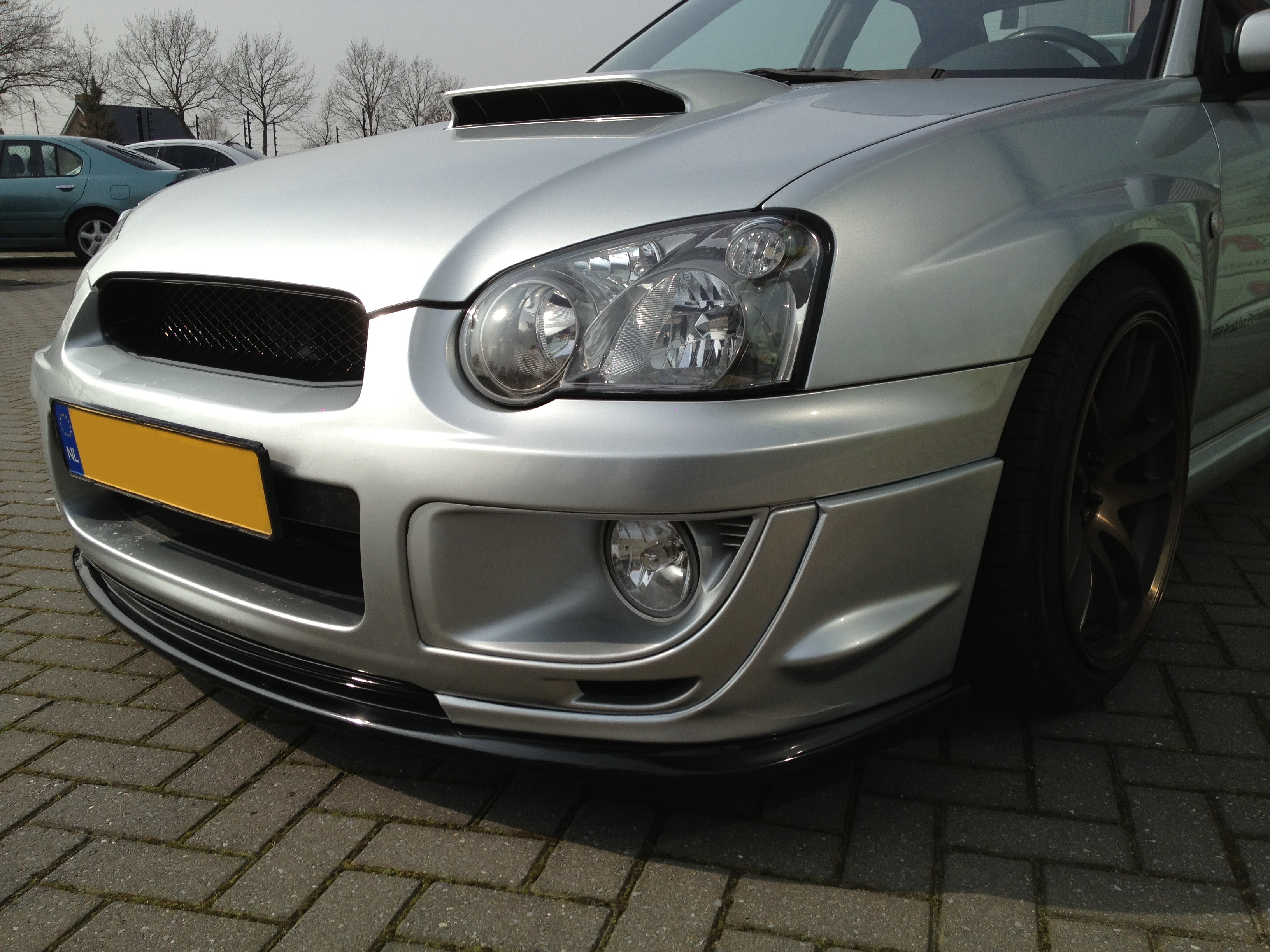 SUBARU IMPREZA WRX 04-05 STI STYLE URETHANE FRONT LIP [SIX] - 4