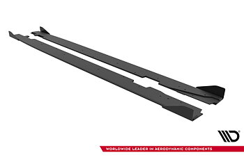 STREET PRO SIDE SKIRTS DIFFUSERS + FLAPS SUITABLE FOR AUDI A5 SPORTBACK F5 FACELIFT – MAXTON DESIGN