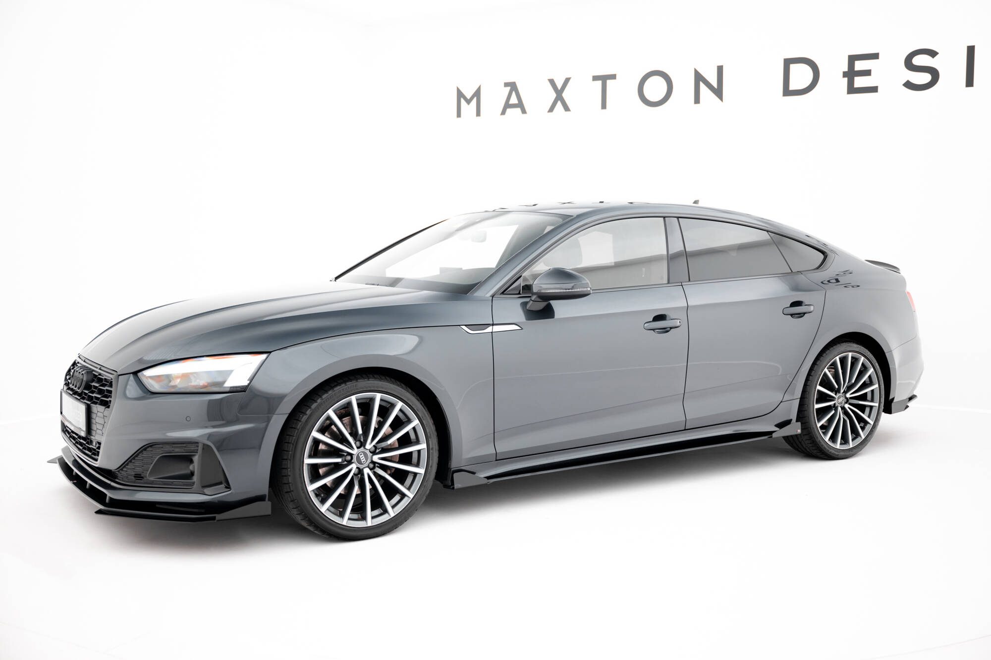 STREET PRO SIDE SKIRTS DIFFUSERS + FLAPS SUITABLE FOR AUDI A5 SPORTBACK F5 FACELIFT – MAXTON DESIGN - 3