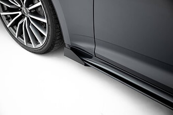 STREET PRO SIDE SKIRTS DIFFUSERS + FLAPS SUITABLE FOR AUDI A5 SPORTBACK F5 FACELIFT – MAXTON DESIGN