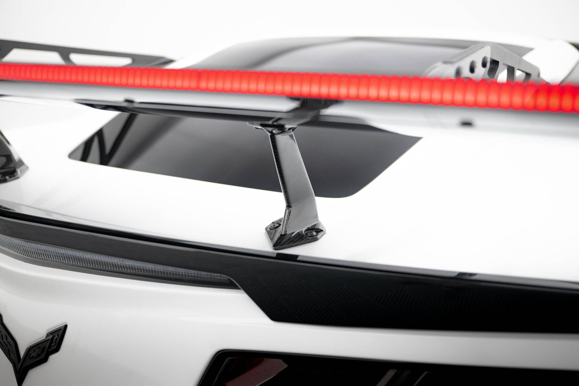 CARBON SPOILER WITH UPPER SWAN MOUNTING + LED SUITABLE FOR CHEVROLET CORVETTE STINGRAY / GRAND SPORT C7 – MAXTON DESIGN - 2