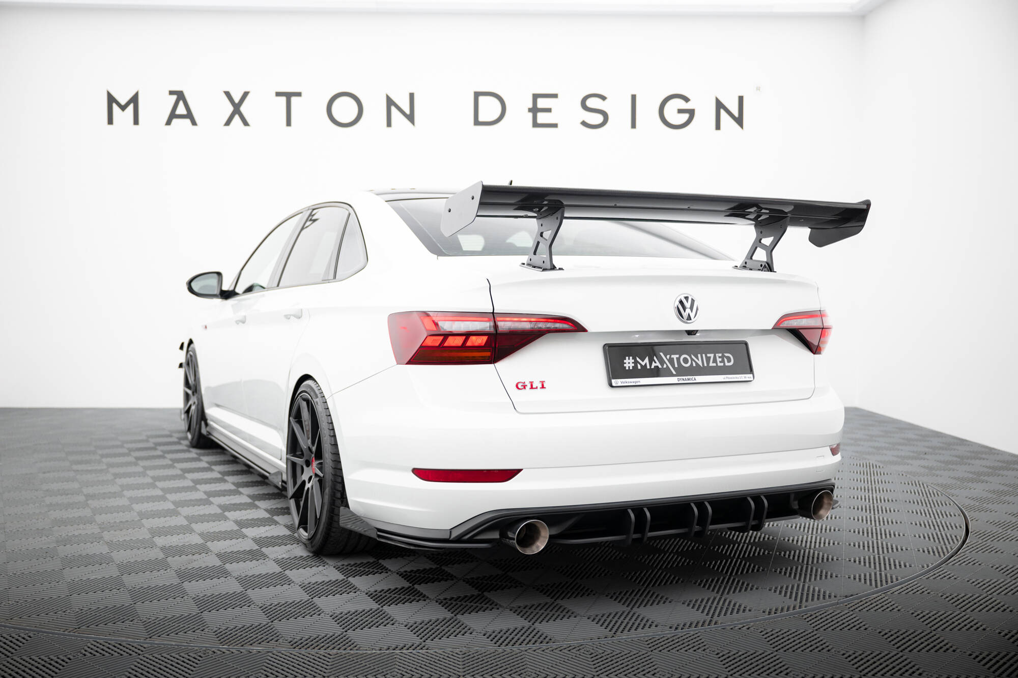 CARBON SPOILER WITH INTERNAL BRACKETS UPRIGHTS SUITABLE FOR VOLKSWAGEN JETTA GLI MK7 – MAXTON DESIGN - 5