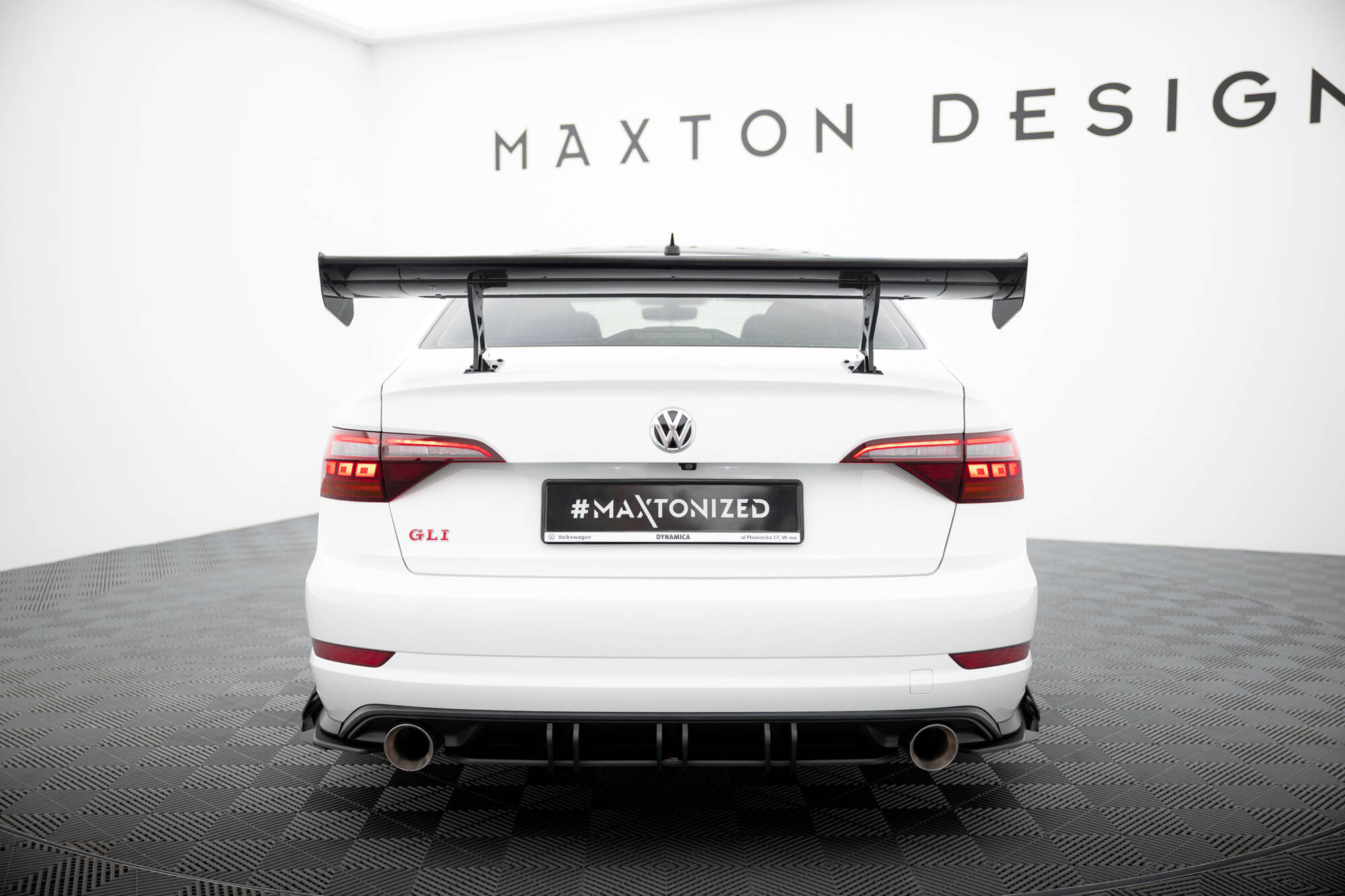 CARBON SPOILER WITH INTERNAL BRACKETS UPRIGHTS SUITABLE FOR VOLKSWAGEN JETTA GLI MK7 – MAXTON DESIGN - 4
