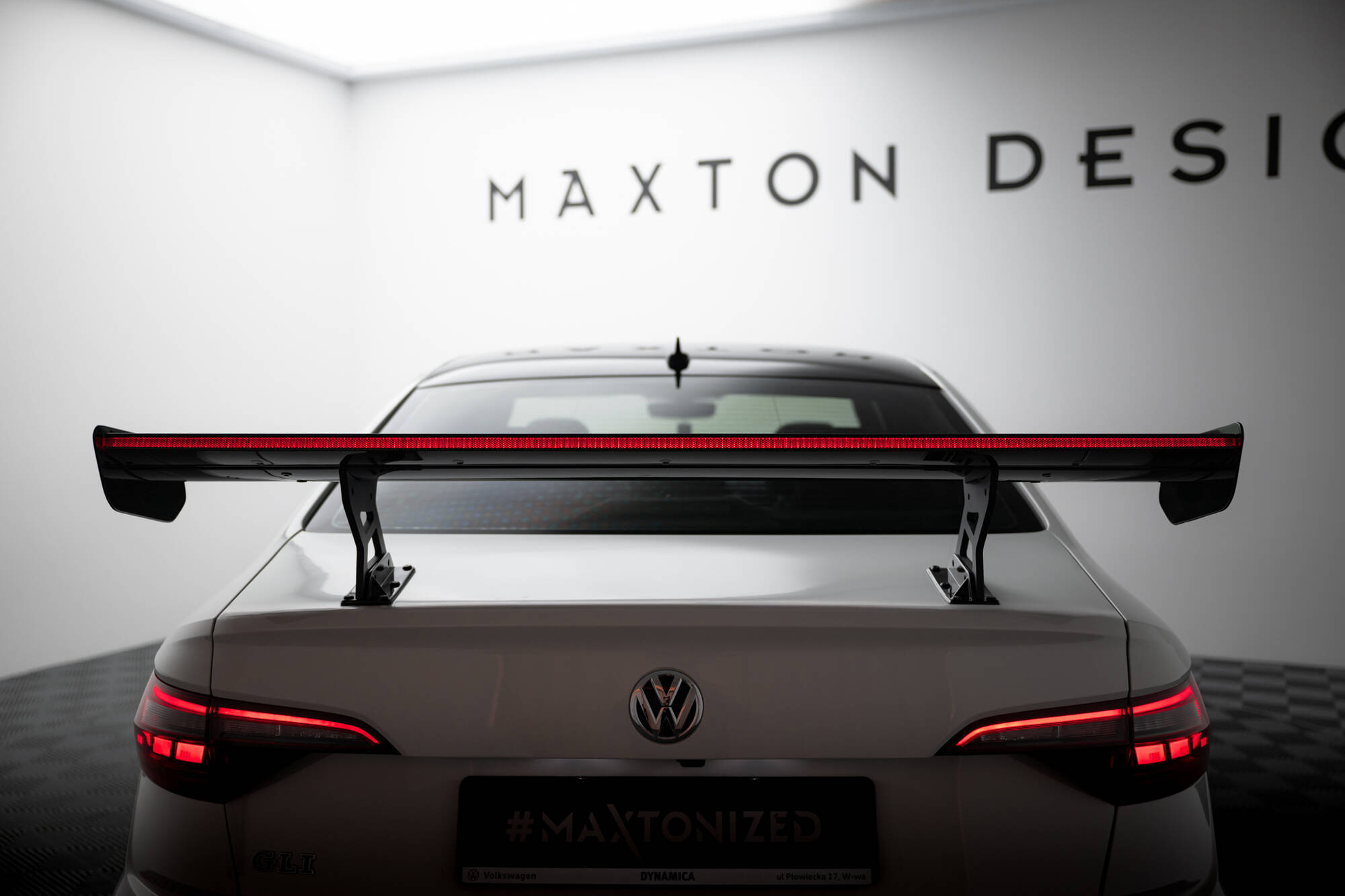 CARBON SPOILER WITH INTERNAL BRACKETS UPRIGHTS + LED SUITABLE FOR VOLKSWAGEN JETTA GLI MK7 – MAXTON DESIGN - 15