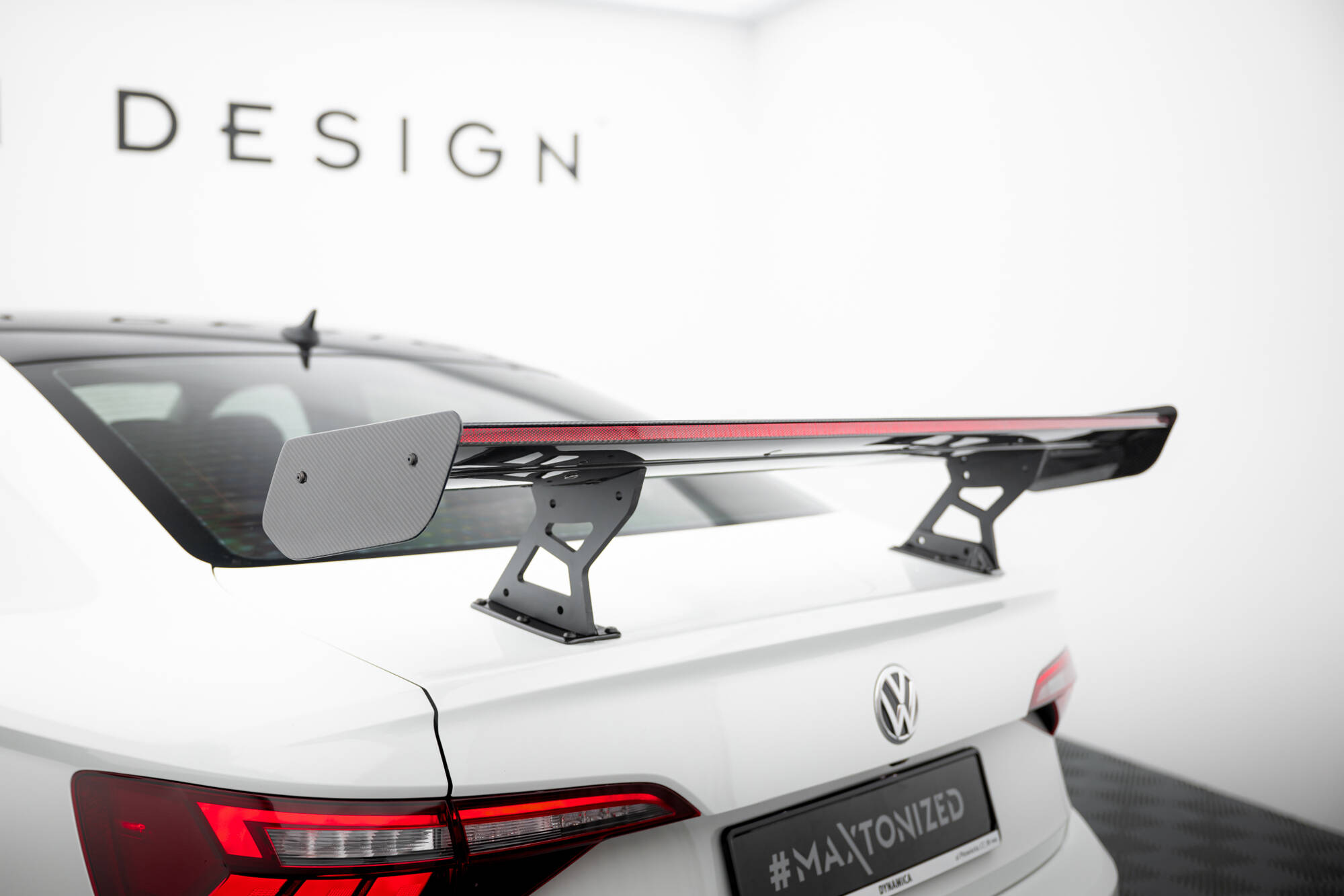 CARBON SPOILER WITH INTERNAL BRACKETS UPRIGHTS + LED SUITABLE FOR VOLKSWAGEN JETTA GLI MK7 – MAXTON DESIGN - 21