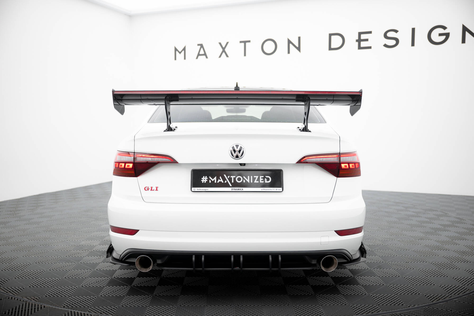 CARBON SPOILER WITH INTERNAL BRACKETS UPRIGHTS + LED SUITABLE FOR VOLKSWAGEN JETTA GLI MK7 – MAXTON DESIGN - 20