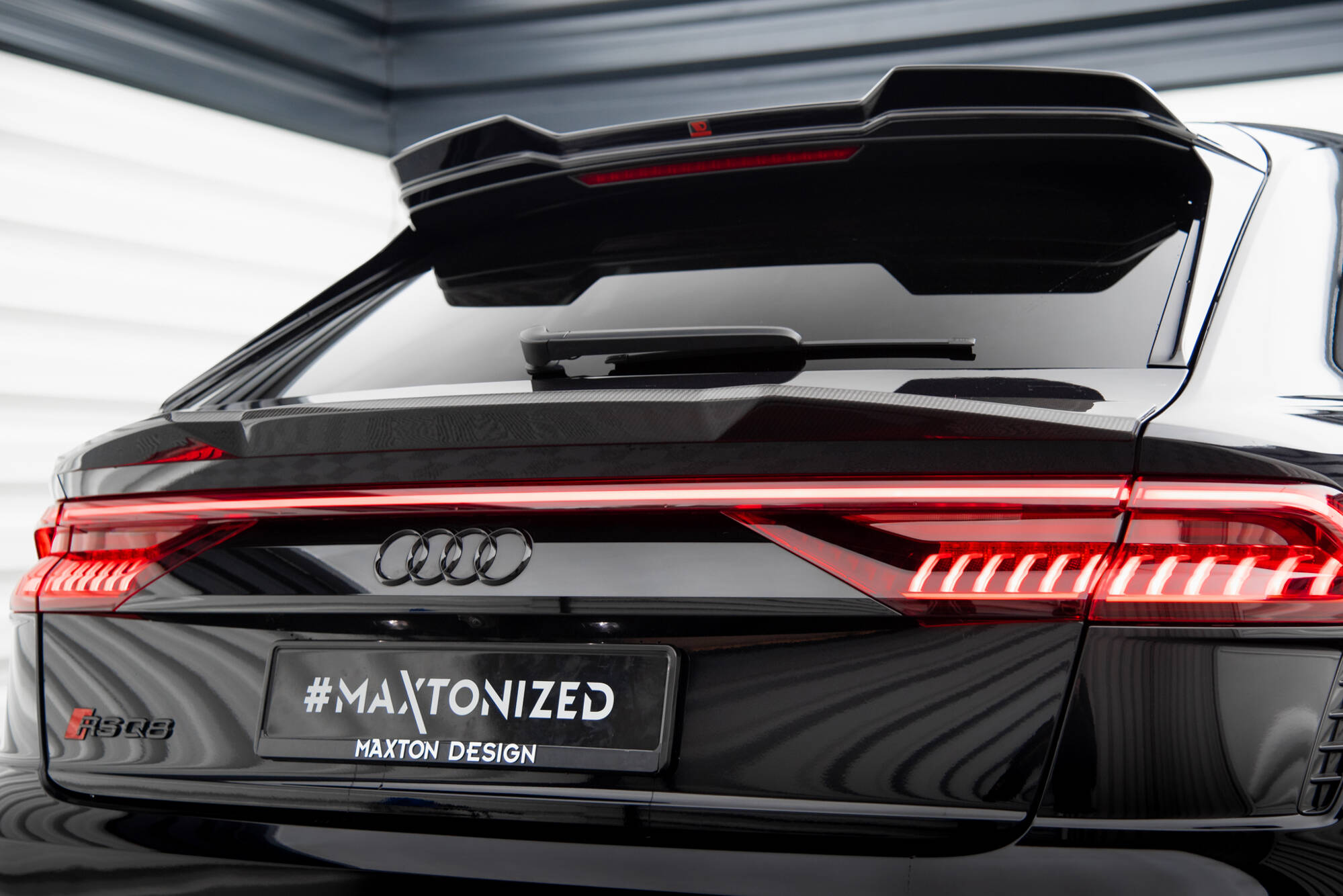 Carbon Fiber Tailgate Spoiler (Lower) Audi RSQ8 / SQ8 / Q8 S-Line / Q8 Mk1 - 5
