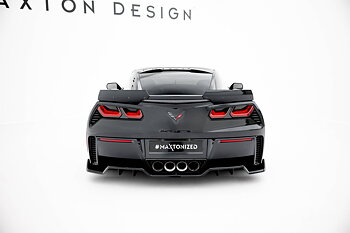 CENTRAL REAR SPLITTER (WITH VERTICAL BARS) SUITABLE FOR CHEVROLET CORVETTE Z06 C7 – MAXTON DESIGN