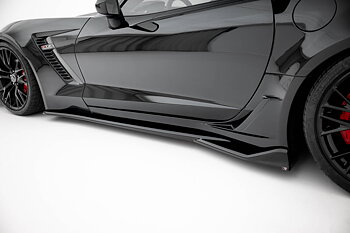 SIDE SKIRTS DIFFUSERS SUITABLE FOR CHEVROLET CORVETTE Z06 C7 – MAXTON DESIGN