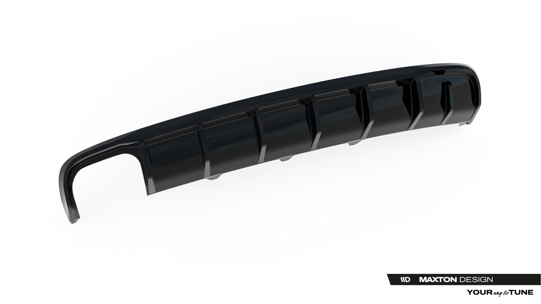 REAR VALANCE SUITABLE FOR AUDI A4 B8 FACELIFT (SINGLE SIDE DUAL EXHAUST VERSION) – MAXTON DESIGN - 6