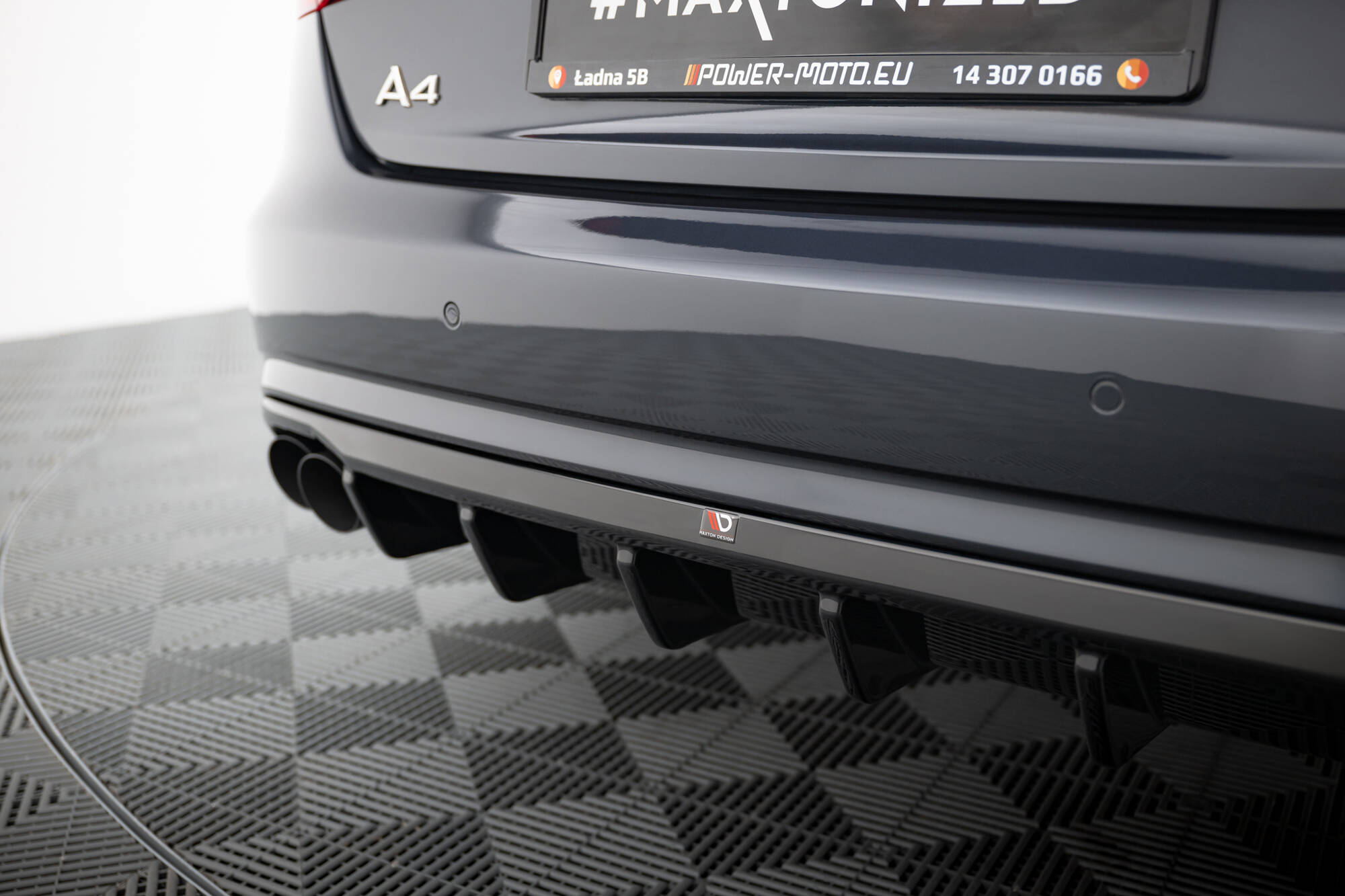 REAR VALANCE SUITABLE FOR AUDI A4 B8 FACELIFT (VERSION WITH DUAL EXHAUSTS ON BOTH SIDES) – MAXTON DESIGN - 4