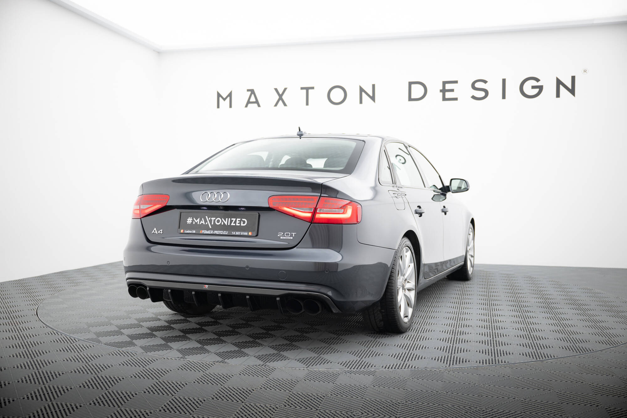 REAR VALANCE SUITABLE FOR AUDI A4 B8 FACELIFT (VERSION WITH DUAL EXHAUSTS ON BOTH SIDES) – MAXTON DESIGN