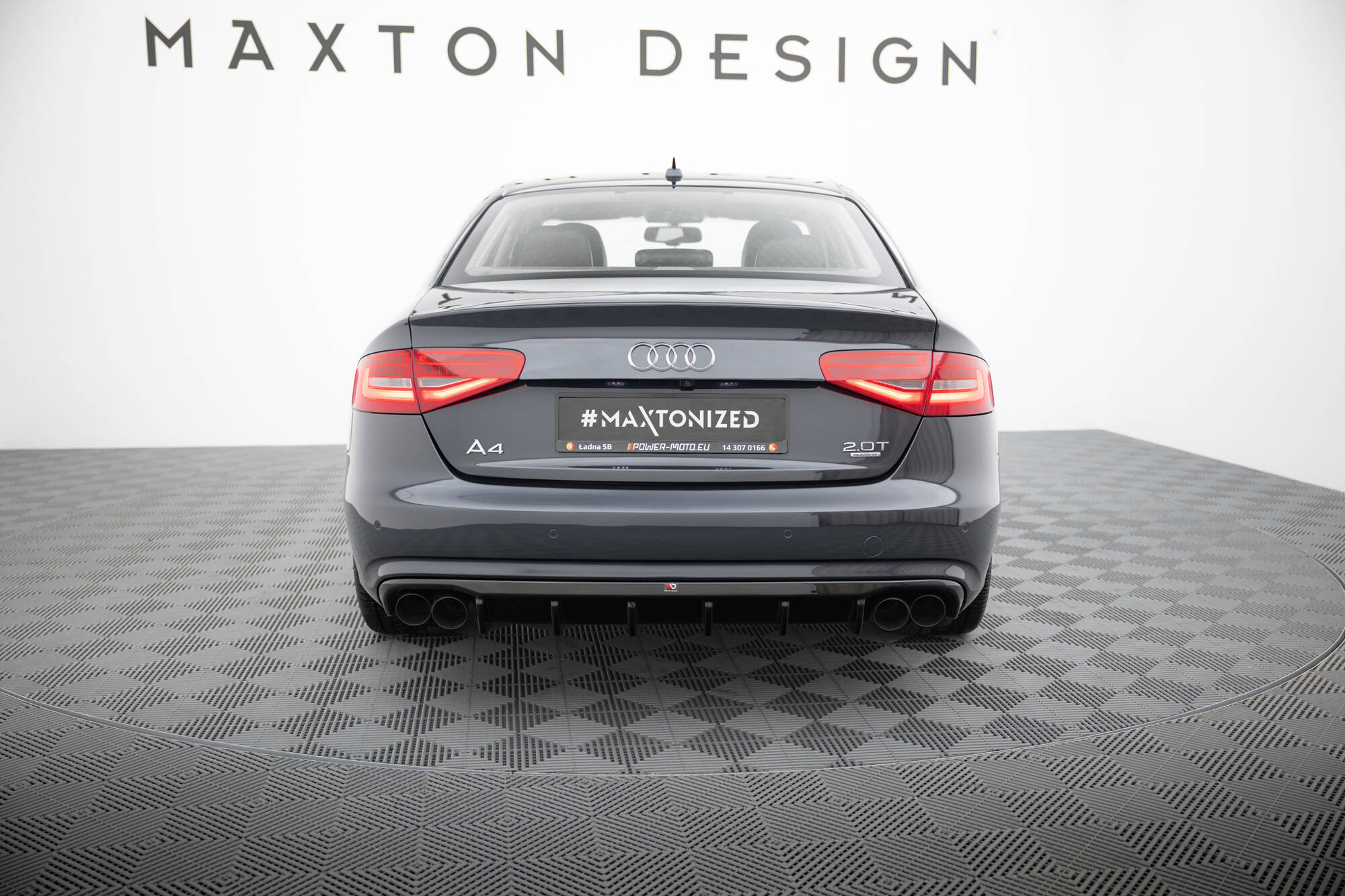 REAR VALANCE SUITABLE FOR AUDI A4 B8 FACELIFT (VERSION WITH DUAL EXHAUSTS ON BOTH SIDES) – MAXTON DESIGN - 5