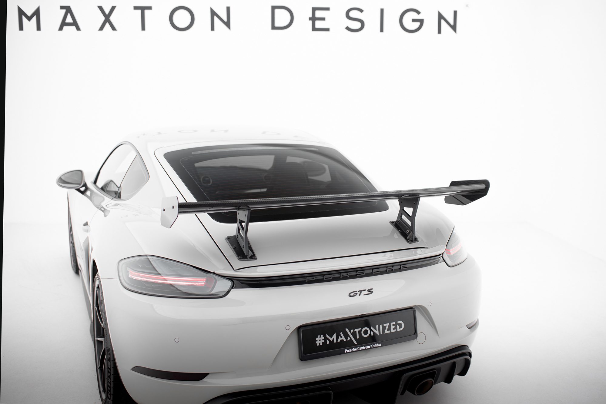 CARBON SPOILER WITH INTERNAL BRACKETS UPRIGHTS V.1 SUITABLE FOR PORSCHE 718 CAYMAN 982C – MAXTON DESIGN - 9