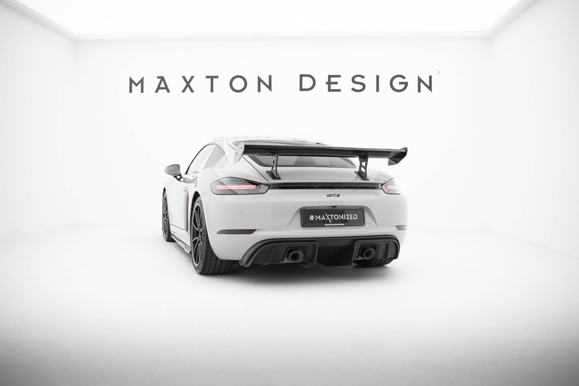 CARBON SPOILER WITH INTERNAL BRACKETS UPRIGHTS V.1 SUITABLE FOR PORSCHE 718 CAYMAN 982C – MAXTON DESIGN - 10
