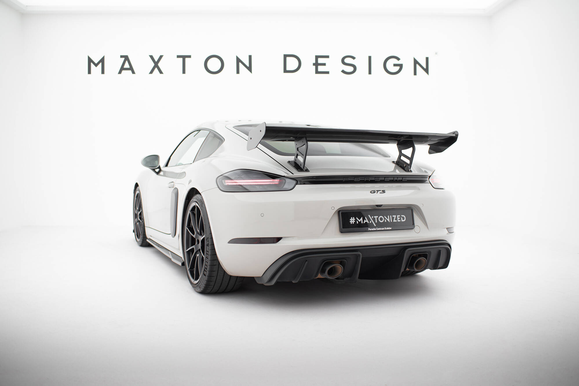 CARBON SPOILER WITH INTERNAL BRACKETS UPRIGHTS V.2 SUITABLE FOR PORSCHE 718 CAYMAN 982C – MAXTON DESIGN - 6