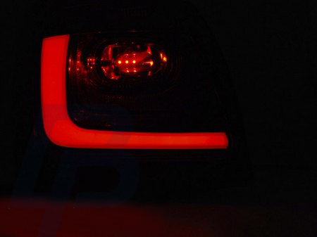 LED TAILLIGHTS VW POLO 09-13 RED SMOKE LED BAR - 2