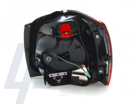 LED TAILLIGHTS VW POLO 09-13 RED SMOKE LED BAR - 4
