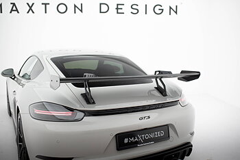CARBON SPOILER WITH UPPER SWAN MOUNTING  V.2 SUITABLE FOR PORSCHE 718 CAYMAN 982C – MAXTON DESIGN