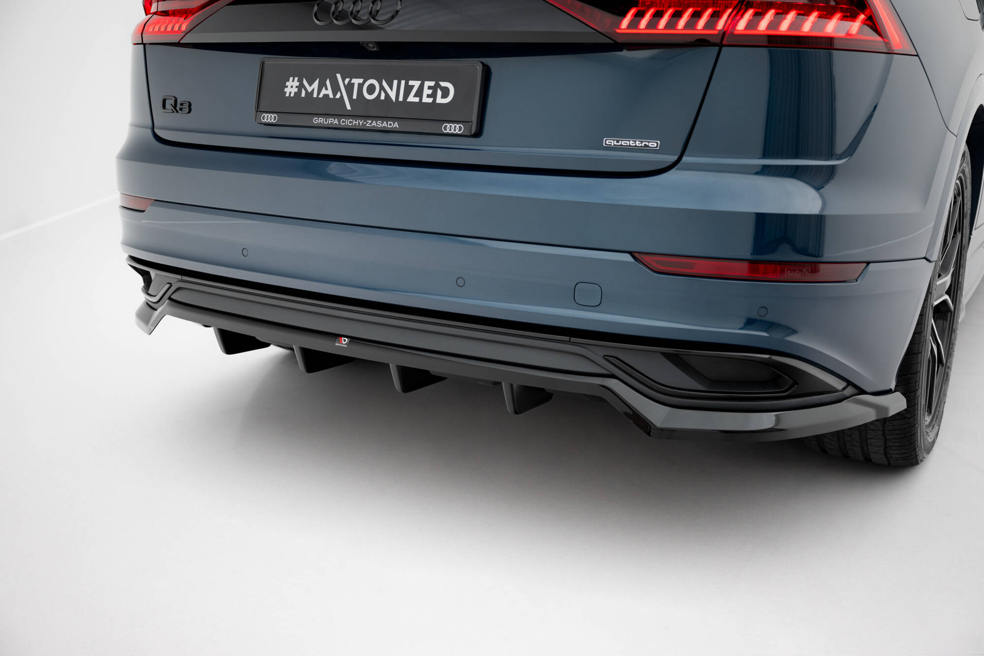 REAR SPLITTER (WITH VERTICAL BARS) SUITABLE FOR AUDI Q8 MK1 – MAXTON DESIGN - 2