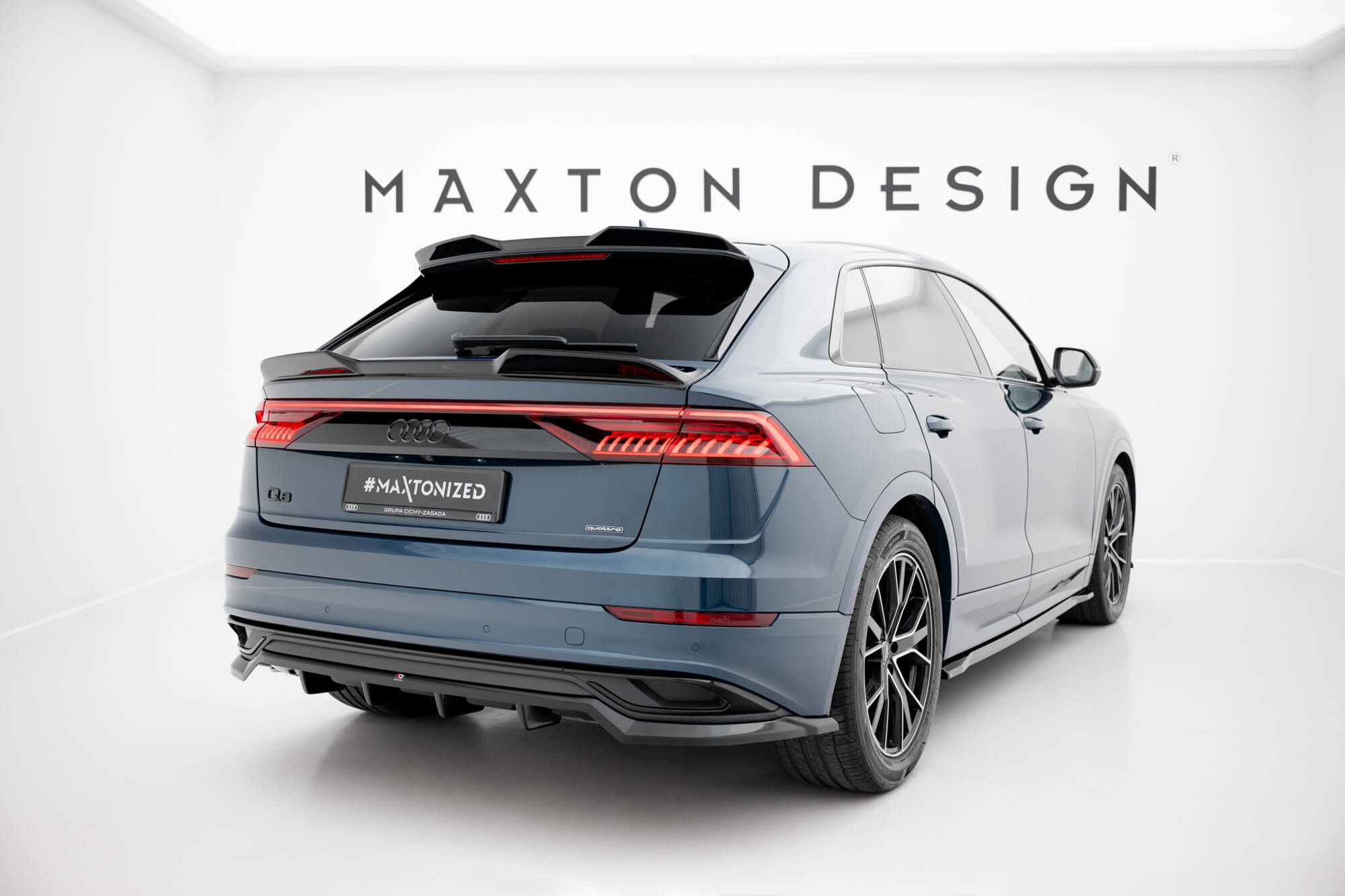 REAR SPLITTER (WITH VERTICAL BARS) SUITABLE FOR AUDI Q8 MK1 – MAXTON DESIGN