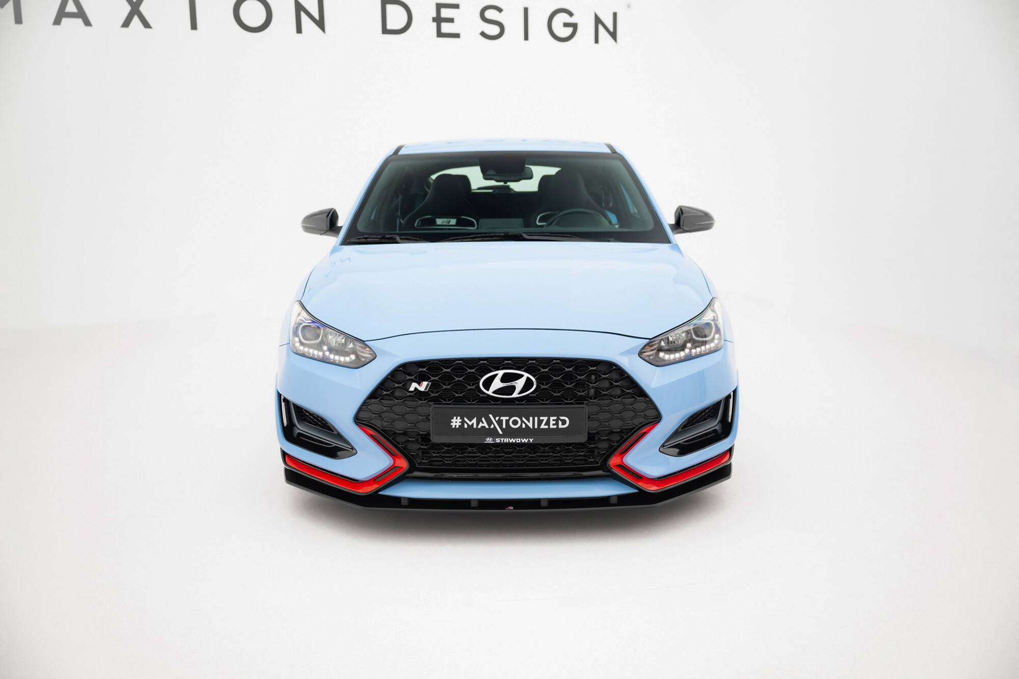STREET PRO FRONT SPLITTER SUITABLE FOR HYUNDAI VELOSTER N MK2 – MAXTON DESIGN - 3