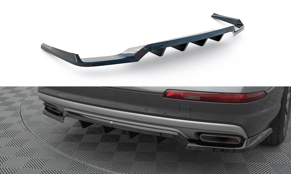 Central Rear Splitter (Vertical Bars) Audi Q7 Mk2