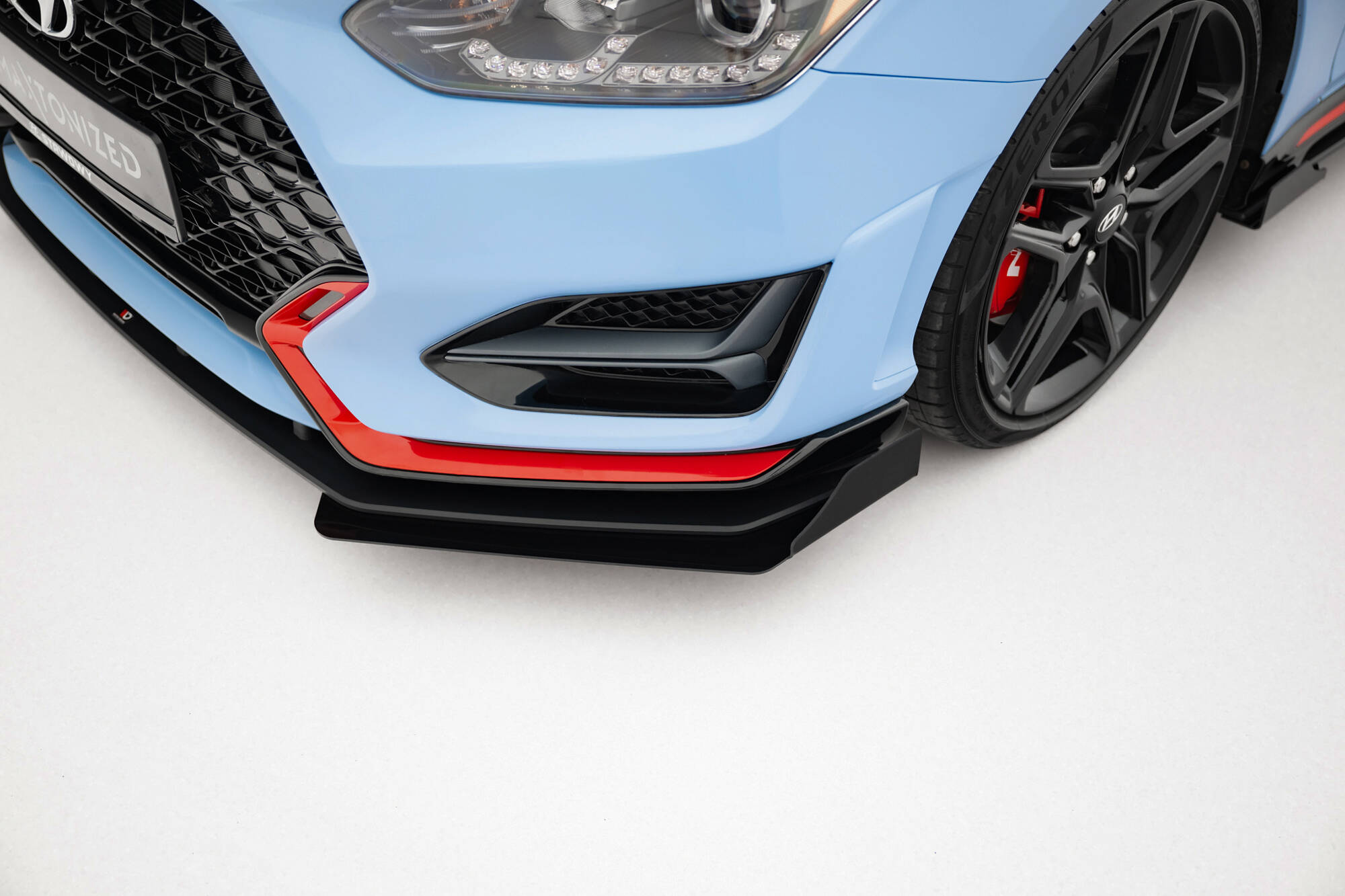 STREET PRO FRONT SPLITTER + FLAPS SUITABLE FOR HYUNDAI VELOSTER N MK2 – MAXTON DESIGN - 2