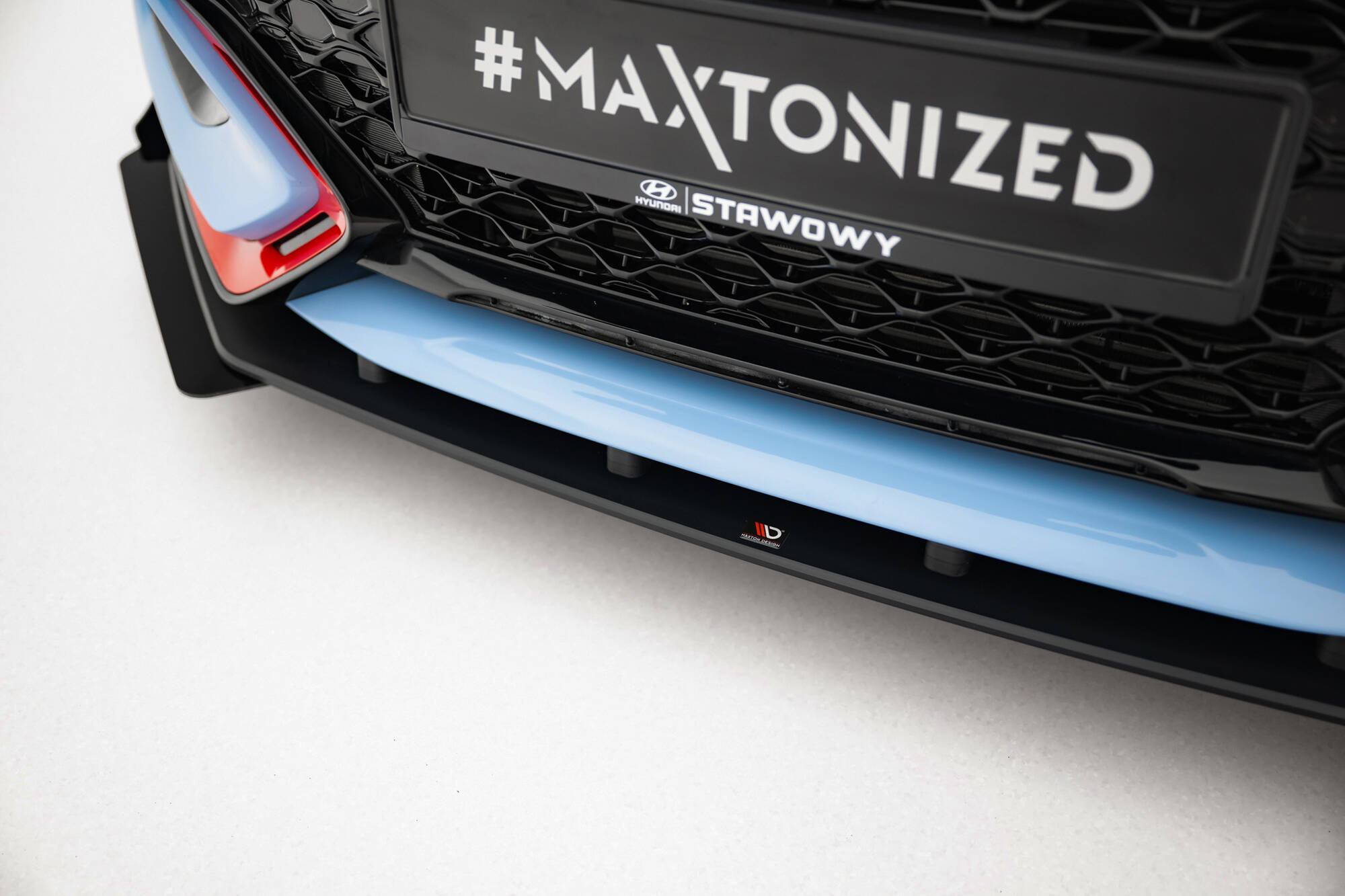 STREET PRO FRONT SPLITTER + FLAPS SUITABLE FOR HYUNDAI VELOSTER N MK2 – MAXTON DESIGN - 5