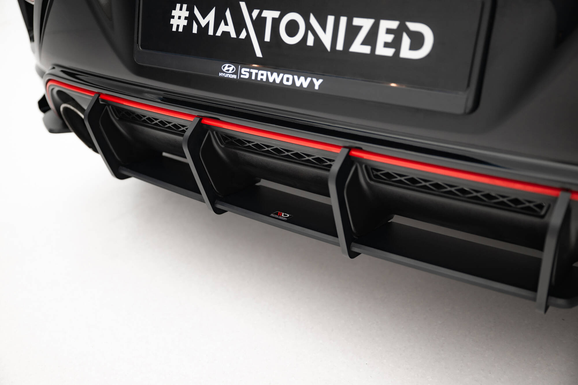 STREET PRO REAR DIFFUSER SUITABLE FOR HYUNDAI VELOSTER N MK2 – MAXTON DESIGN - 4