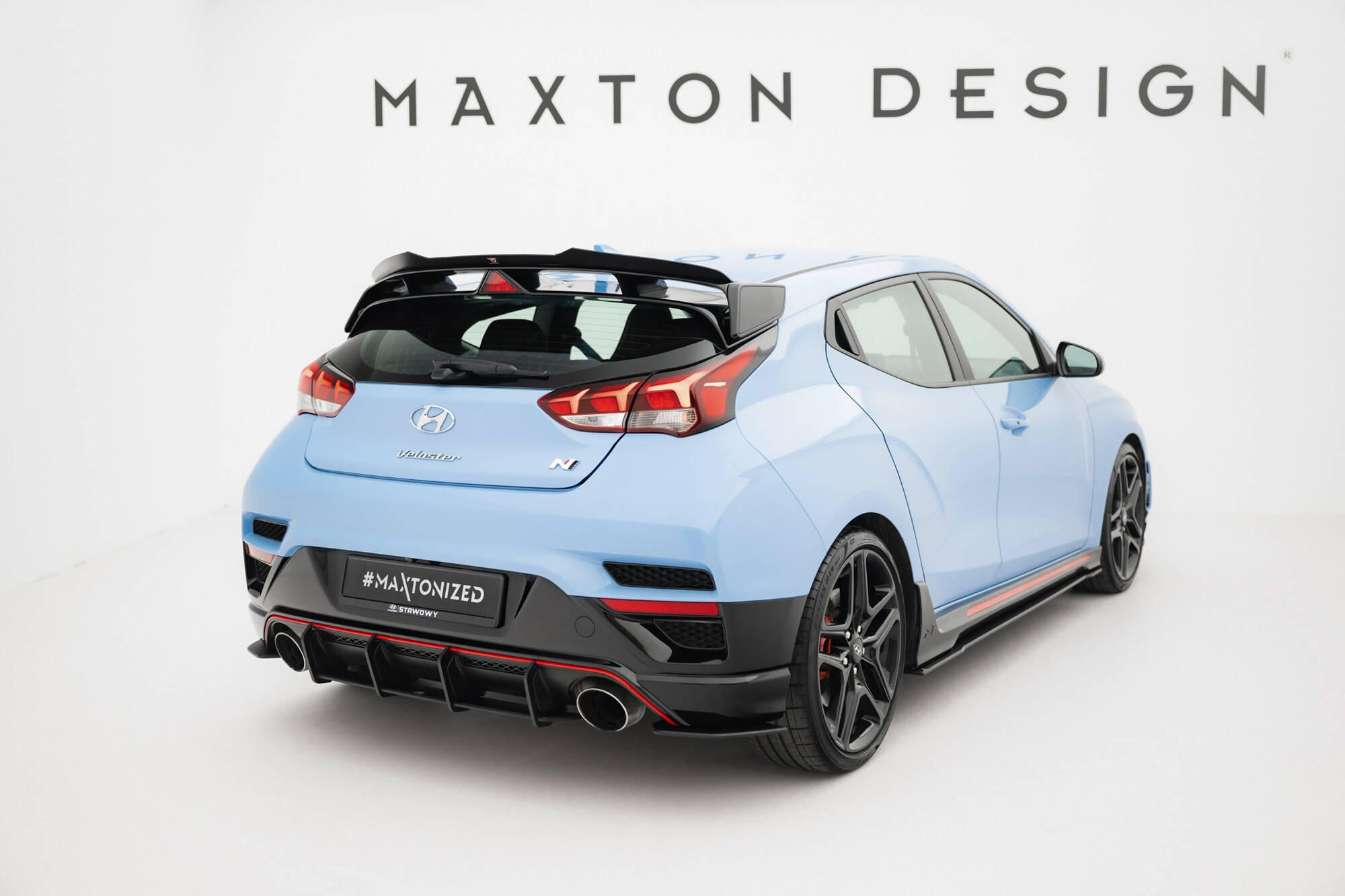 STREET PRO REAR SIDE SPLITTERS SUITABLE FOR HYUNDAI VELOSTER N MK2 – MAXTON DESIGN - 3