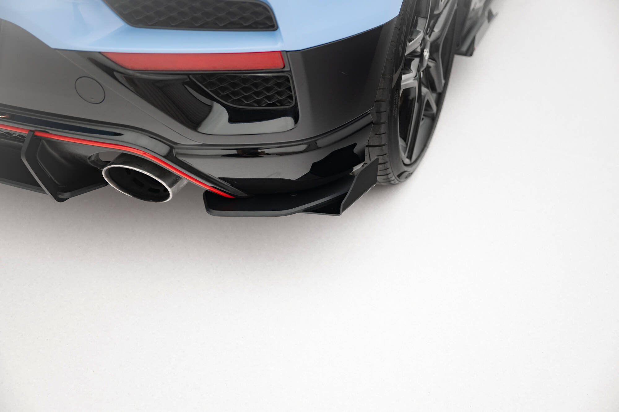 STREET PRO REAR SIDE SPLITTERS + FLAPS SUITABLE FOR HYUNDAI VELOSTER N MK2 – MAXTON DESIGN - 5
