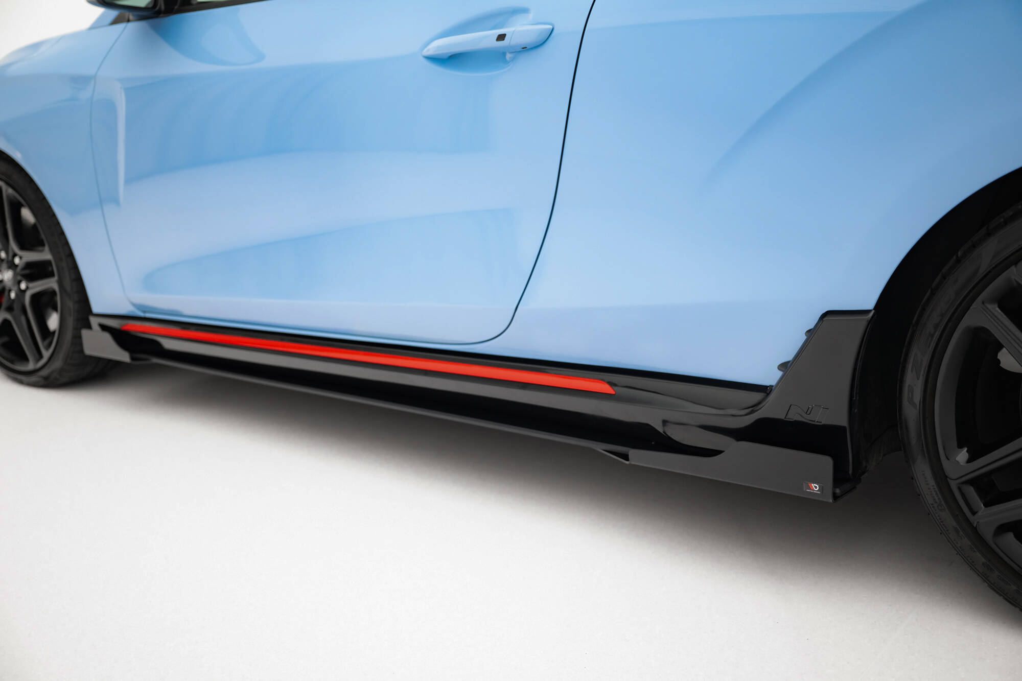 STREET PRO SIDE SKIRTS DIFFUSERS + FLAPS SUITABLE FOR HYUNDAI VELOSTER N MK2 – MAXTON DESIGN - 7