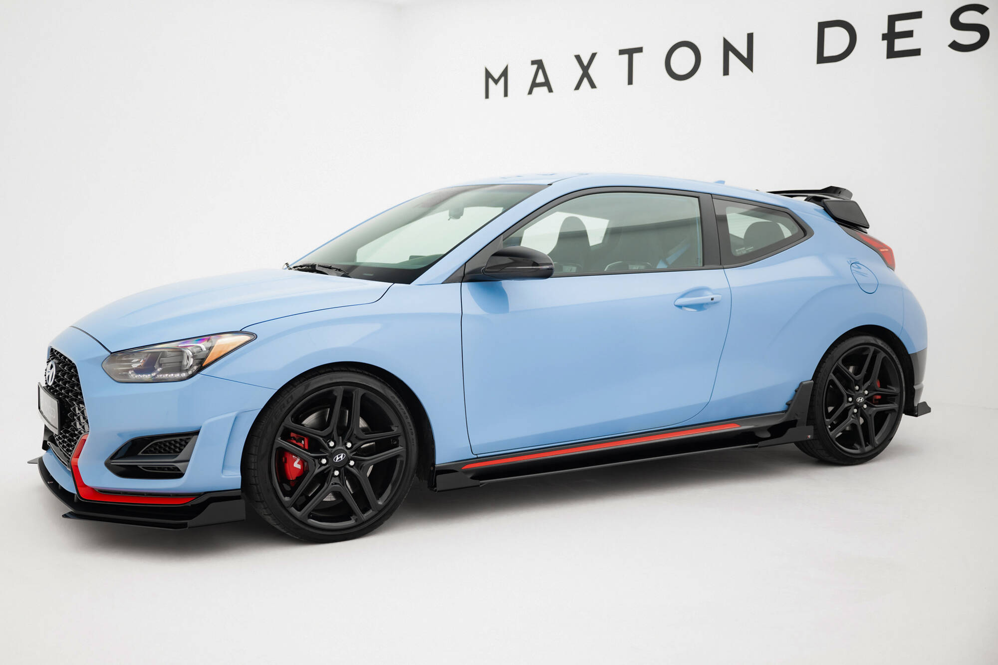 STREET PRO SIDE SKIRTS DIFFUSERS + FLAPS SUITABLE FOR HYUNDAI VELOSTER N MK2 – MAXTON DESIGN - 6