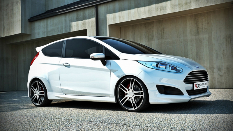 FRONT BUMPER SPOILER FORD FIESTA MK7 FACELIFT - 2