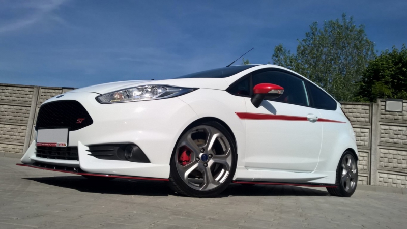 FRONT SPLITTER FIESTA MK7 ST FACELIFT 2013-UP (FIT MAXTON FRONT BUMPER)