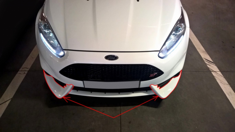 FRONT BUMPER SPOILER FIESTA MK7 FACELIFT - 3