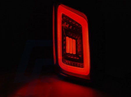 LED TAILLIGHTS VW T5 04.03-09 / 10-15 SMOKE BLACK RED LED - 4