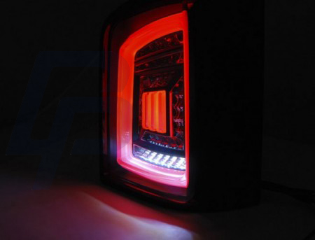 LED TAILLIGHTS VW T5 04.03-09 / 10-15 SMOKE BLACK RED LED - 3