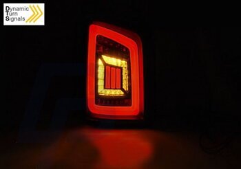 LED TAILLIGHTS VW T5 04.03-09 / 10-15 SMOKE BLACK RED LED