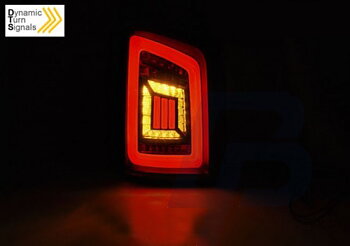 LED TAILLIGHTS VW T5 04.03-09 / 10-15 SMOKE BLACK RED LED TRANSPORTER