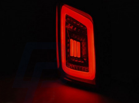 LED TAILLIGHTS VW T5 04.03-09 / 10-15 SMOKE BLACK WHITE LED TRANSPORTER - 4