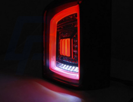 LED TAILLIGHTS VW T5 04.03-09 / 10-15 SMOKE BLACK WHITE LED TRANSPORTER - 3