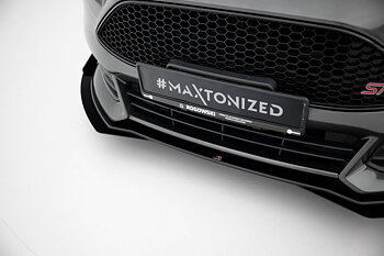 STREET PRO FRONT SPLITTER + FLAPS SUITABLE FOR FORD FOCUS ST MK3 FACELIFT – MAXTON DESIGN